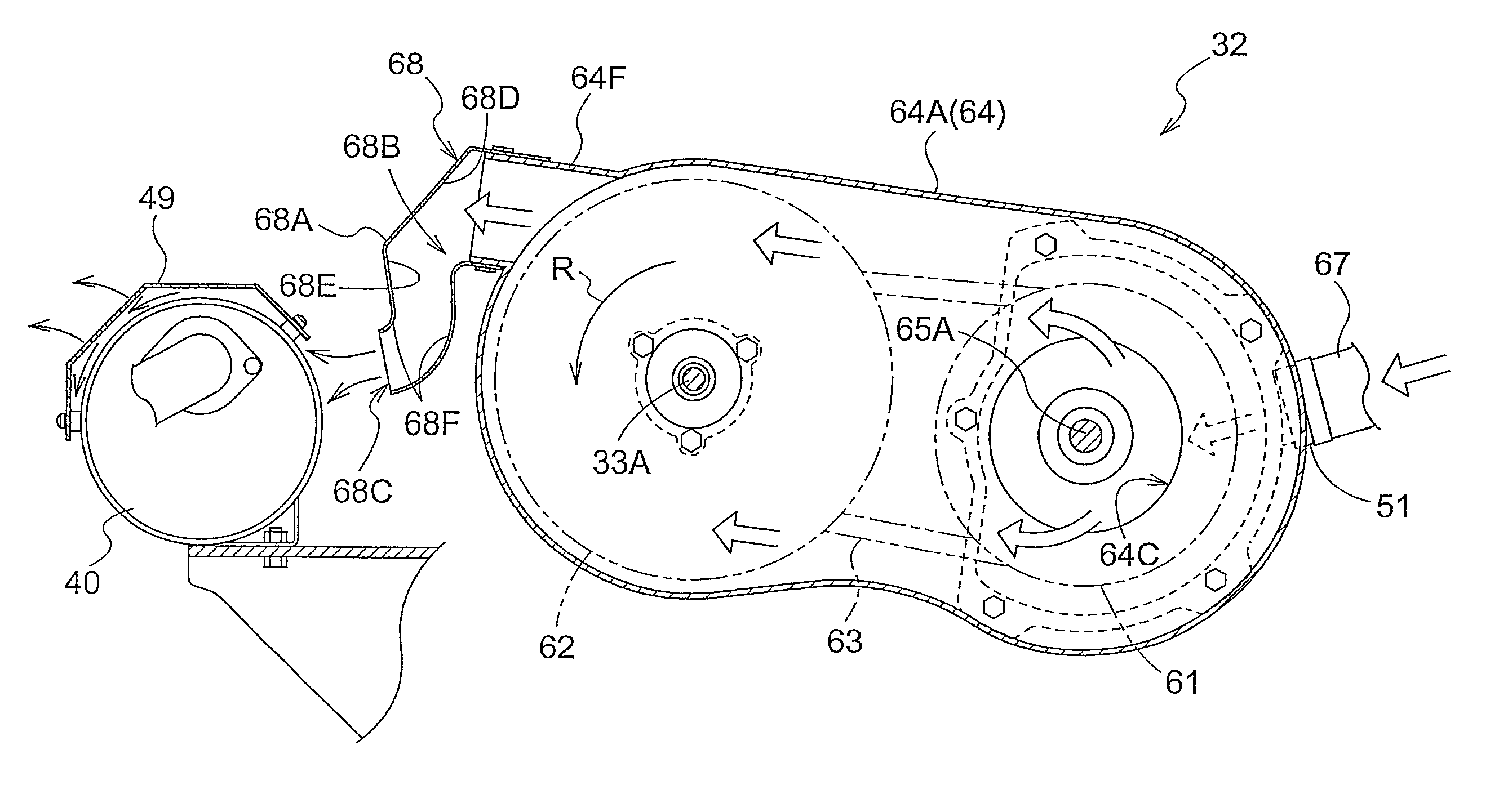 Work vehicle having engine and belt-type continuously variable transmission device