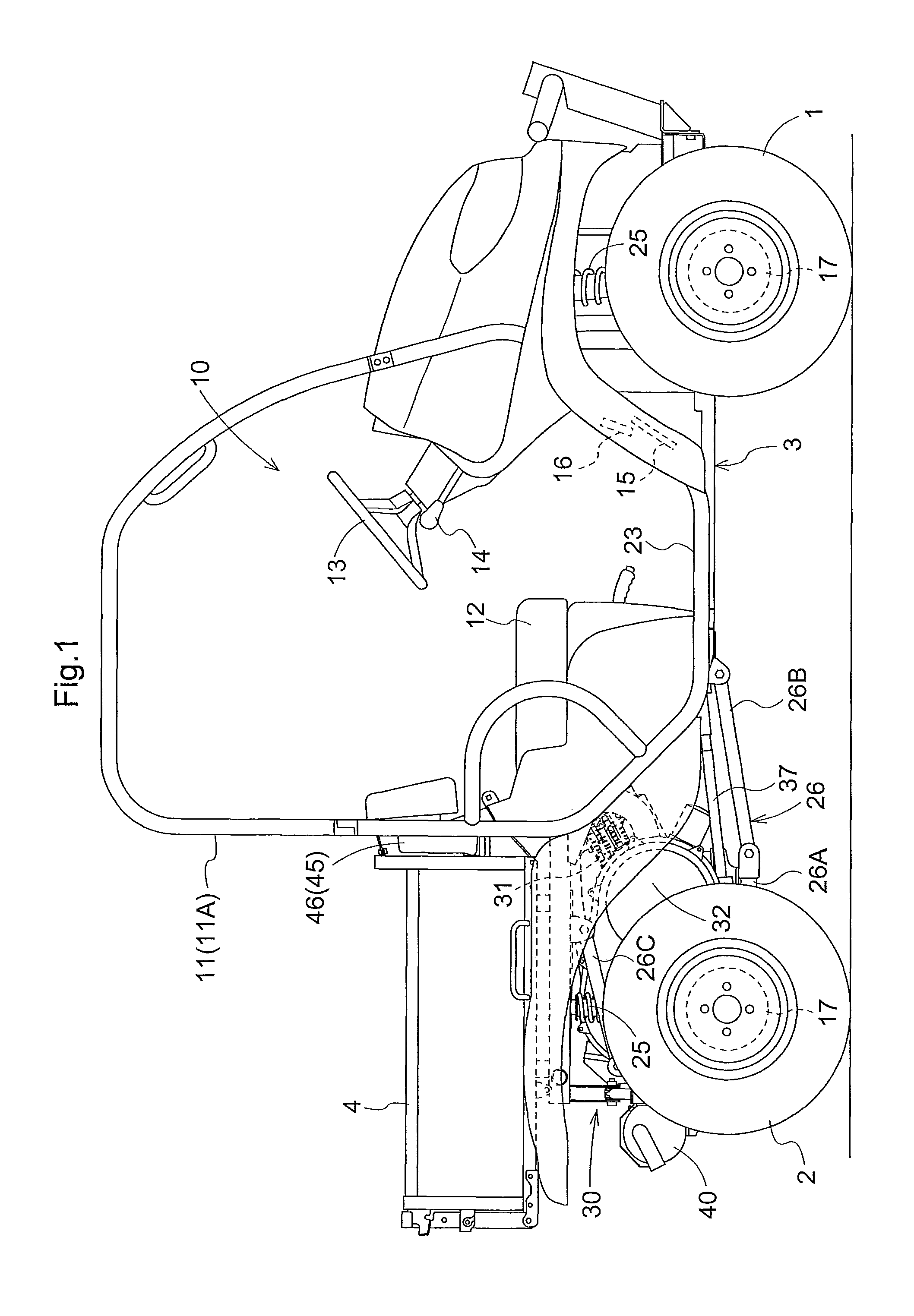 Work vehicle having engine and belt-type continuously variable transmission device