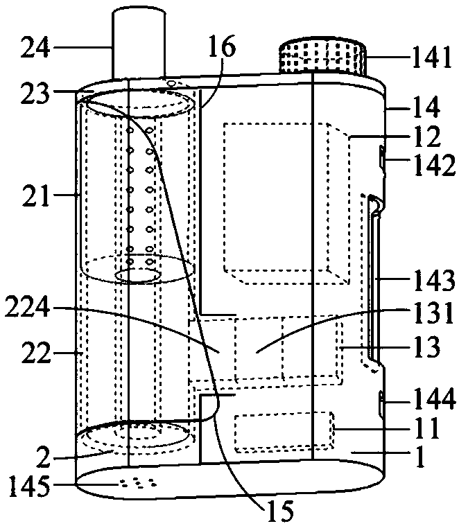 Electronic cigarette for atomizing by microwave resonance