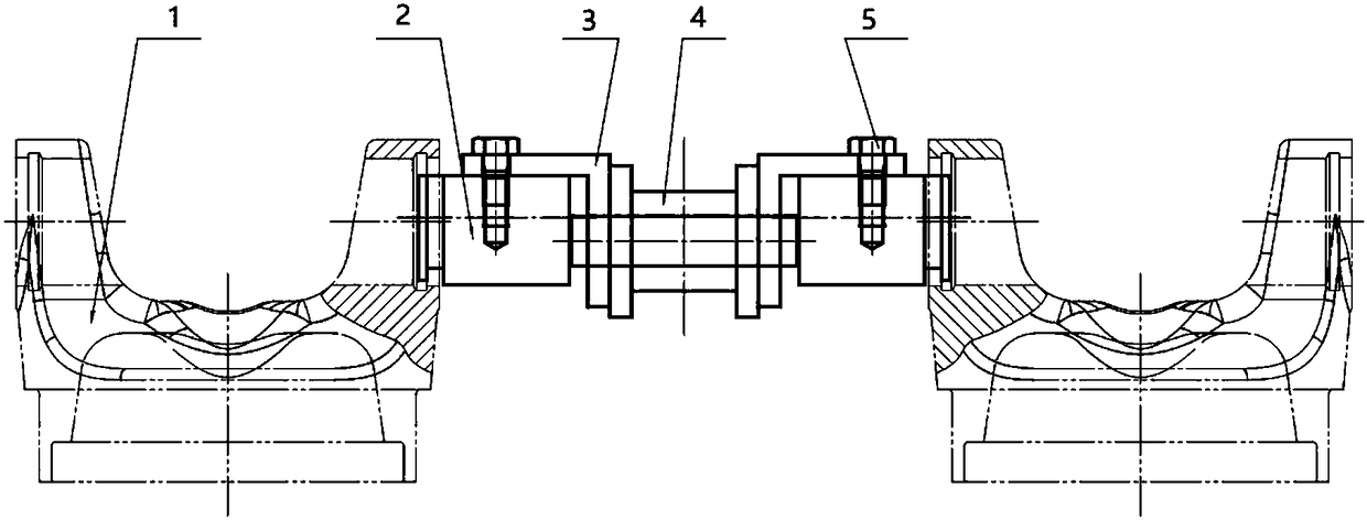 Toll for preventing missing cutting clamp spring grooves of welding fork product