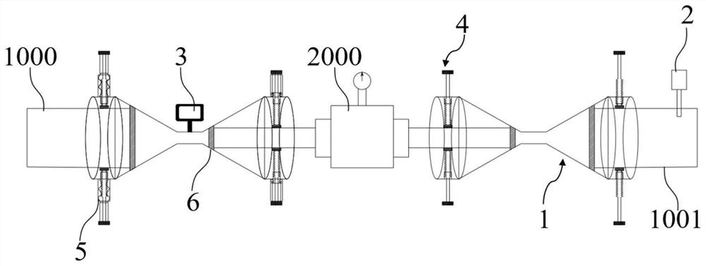 Variable-pipe-diameter flowmeter calibration device and calibration method