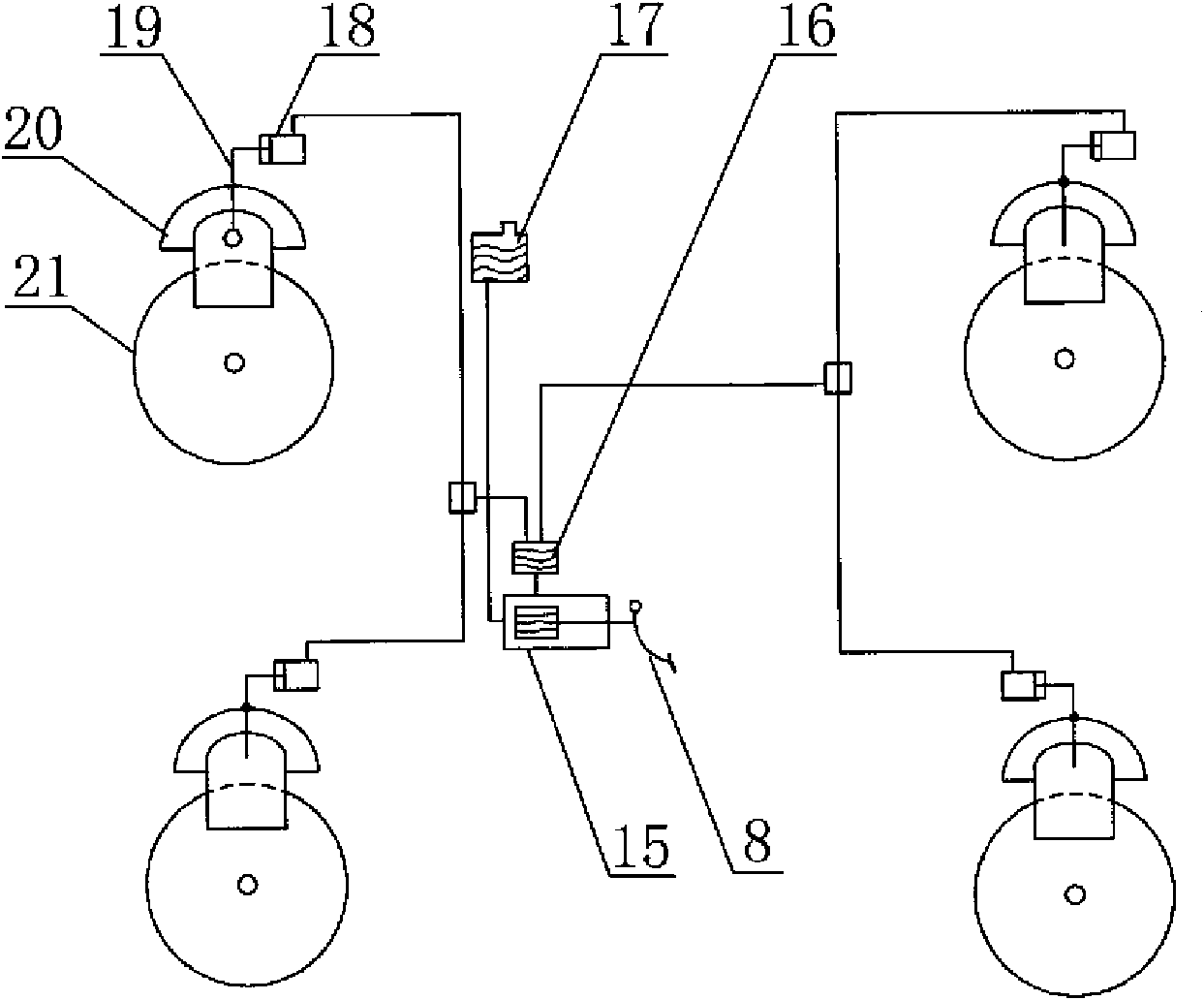 Wind power self-generating electric automobile