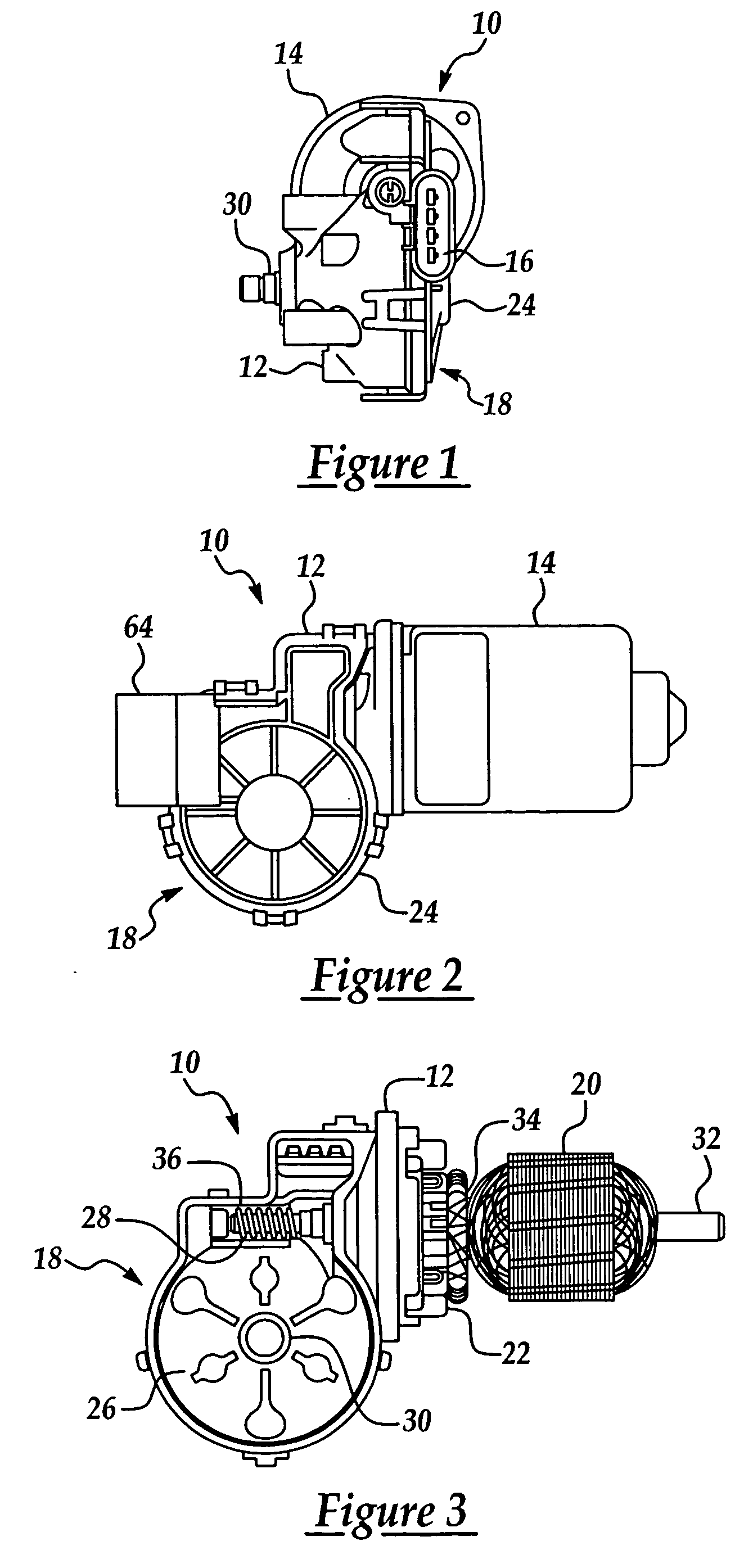 Electric motor having convex high-speed brush