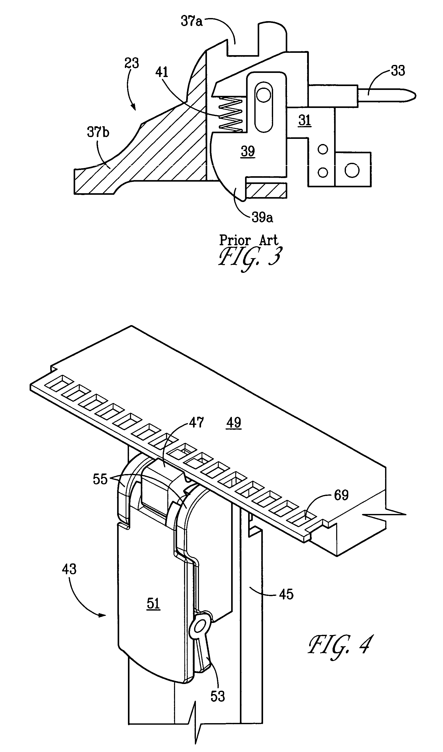 Compact PCI ejector latch