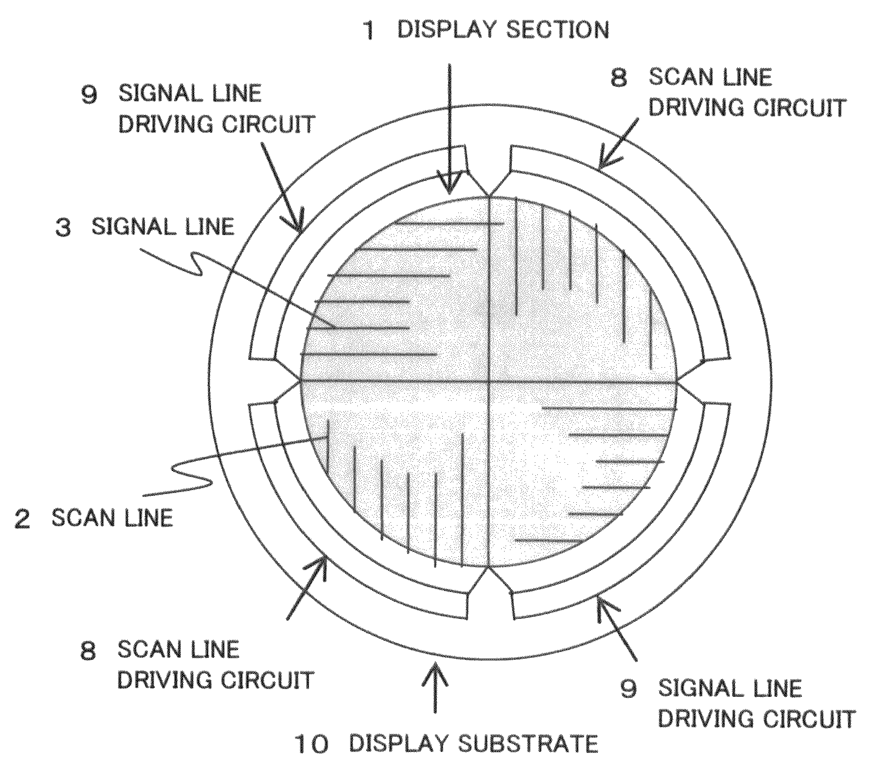 Non-rectangular display apparatus