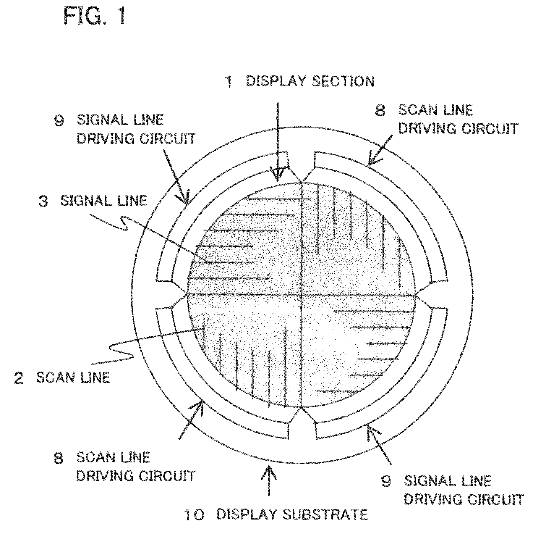 Non-rectangular display apparatus