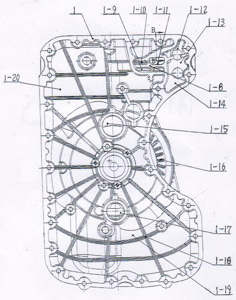 Middle cover structure for oil-gas separation of hydraulic retarder