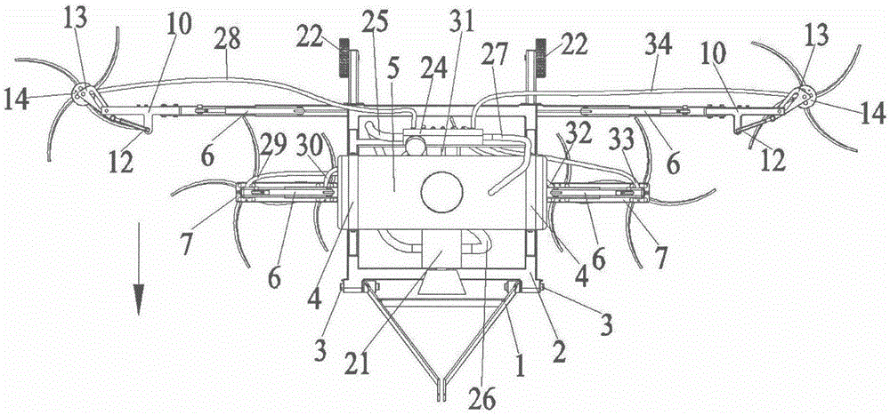 Obstacle-avoidable traction type orchard weeding machine and method