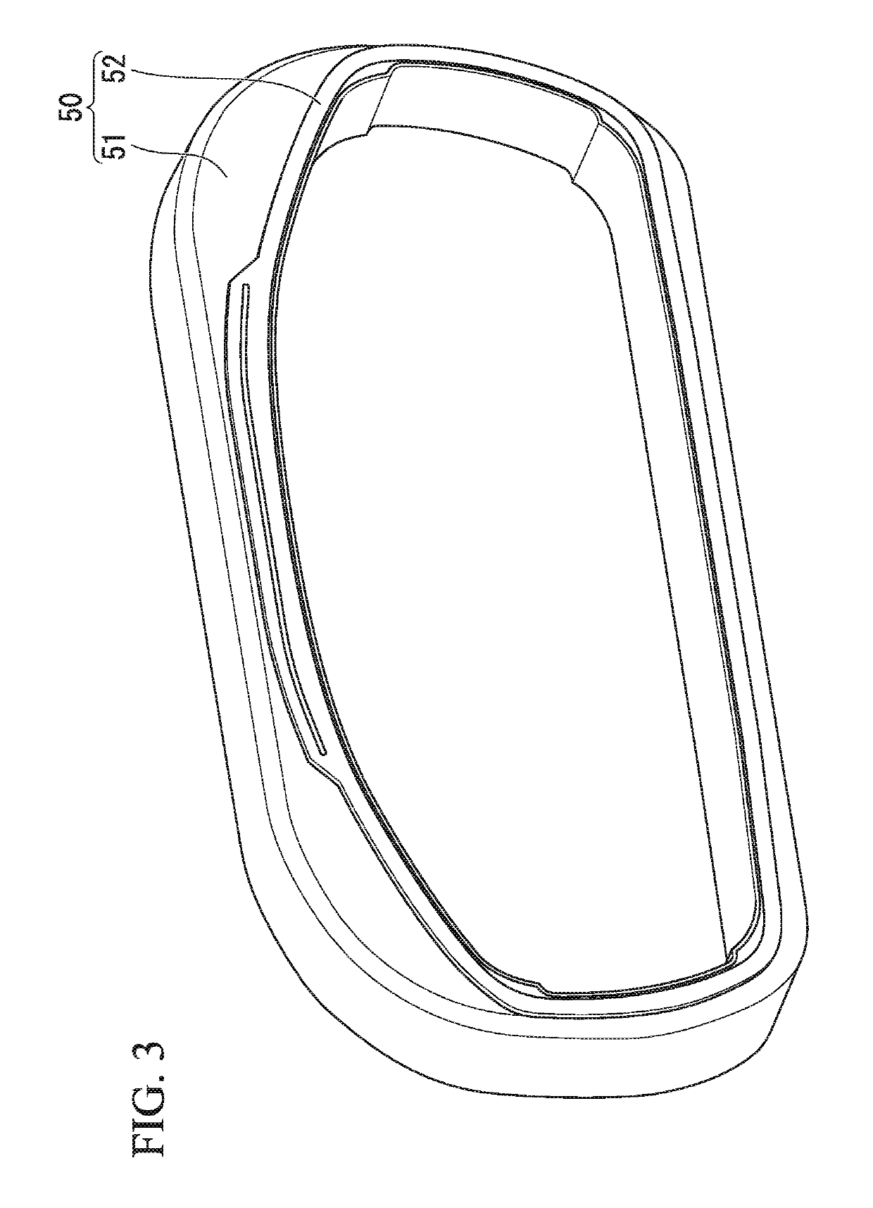 Display device and mounting structure of vehicle meter