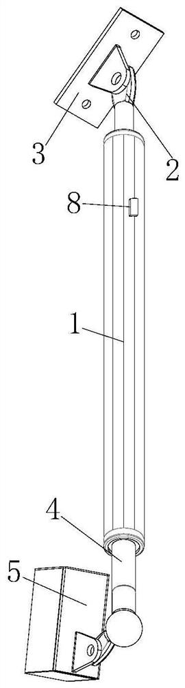 A foundation pit slope support and fixing device for a building basement