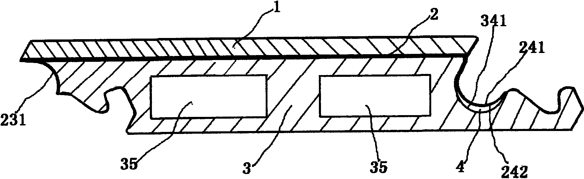 Geothermal floor and junction structure thereof