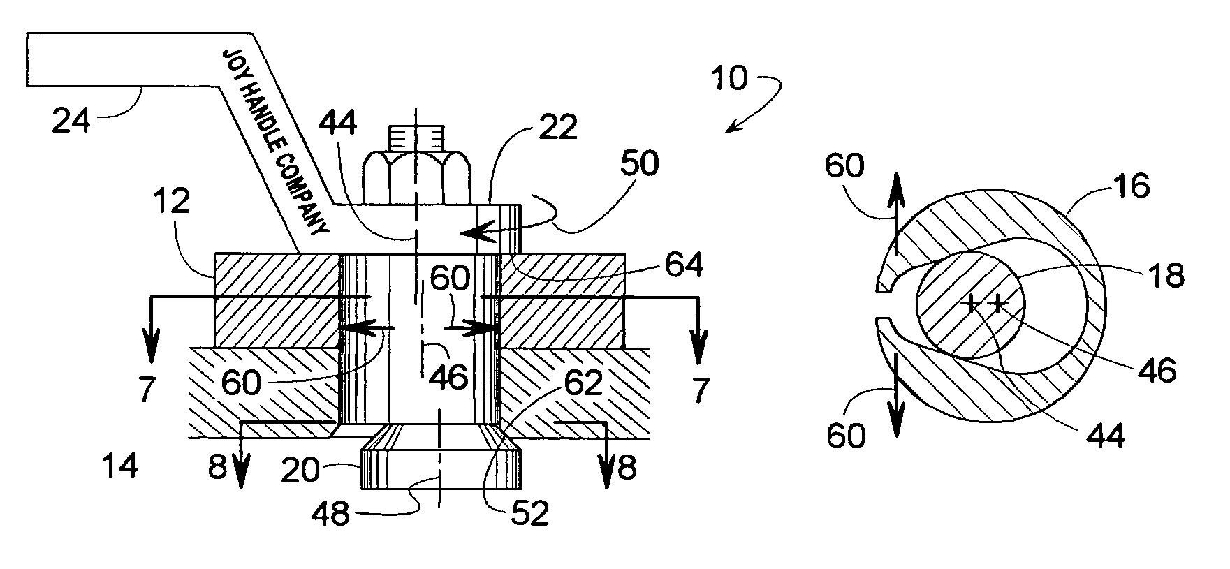 Alignment pin and fastener with bi-directional clamping