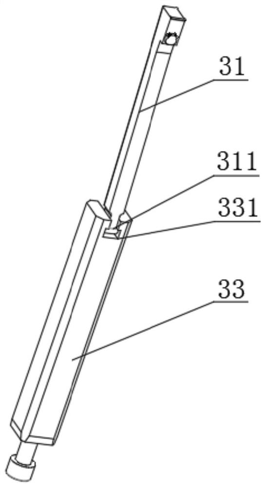 Injection mold male mold pitched roof structure capable of being rapidly disassembled and assembled