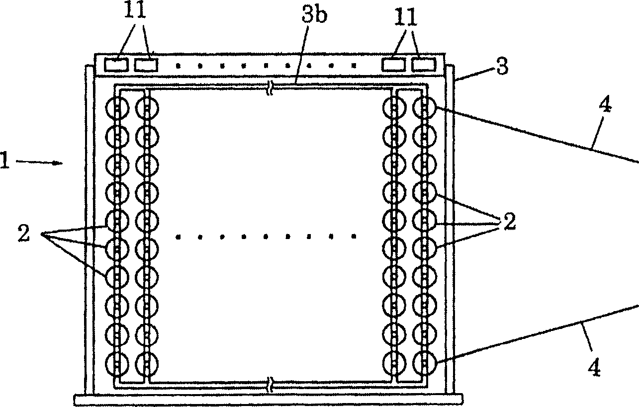 Device for detecting broken yarn through shaft frame and method for locating its address