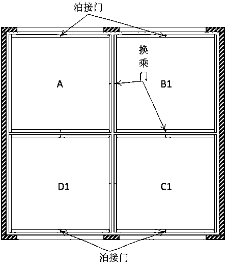 Spatial three-dimensional interaction-type elevator dispatching method