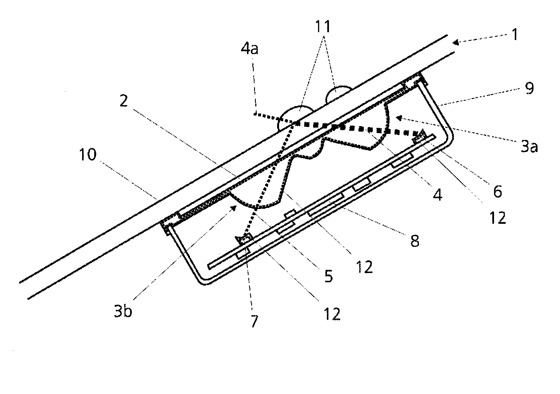 Optical rain sensor device for a motor vehicle