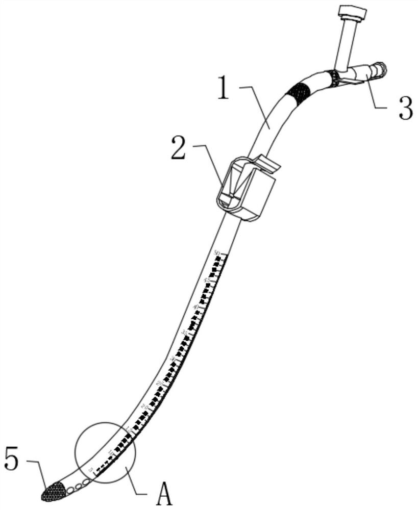 Detectable multifunctional stomach tube suitable for newborns