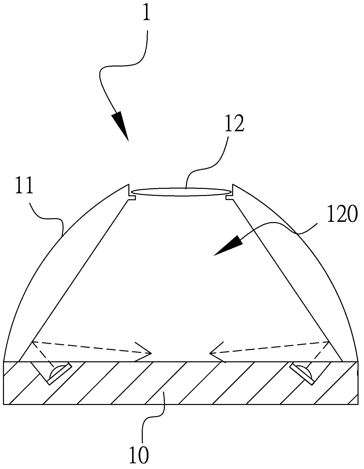 Fluorescent observation device with spaced covers, base frame and fluorescence microscope