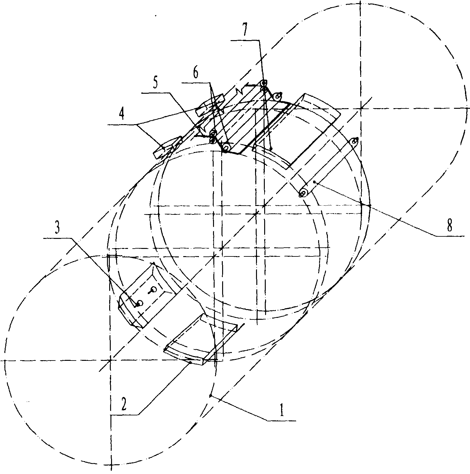 Mouth compensating method for pipeline corrosion protection layer and integrated mouth compensating machine