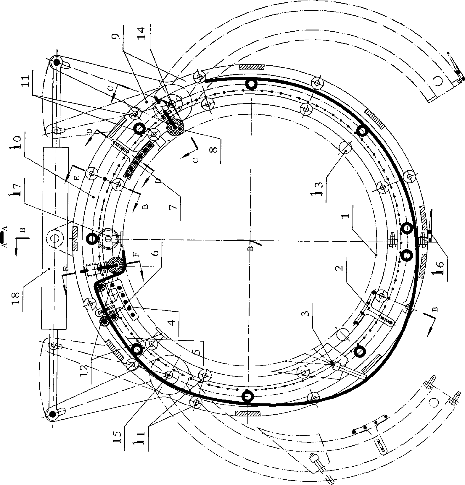 Mouth compensating method for pipeline corrosion protection layer and integrated mouth compensating machine