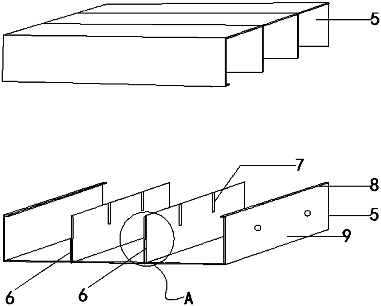 One-time molding and stamping process of a storage rack for ashes