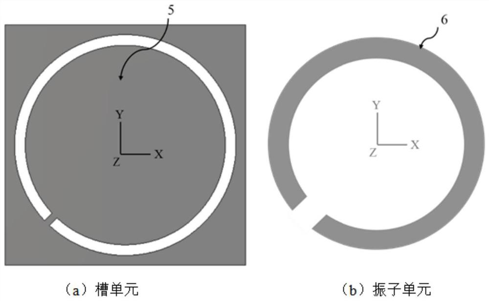 Space-fed high-gain end-fire array antenna based on electromagnetic surface technology