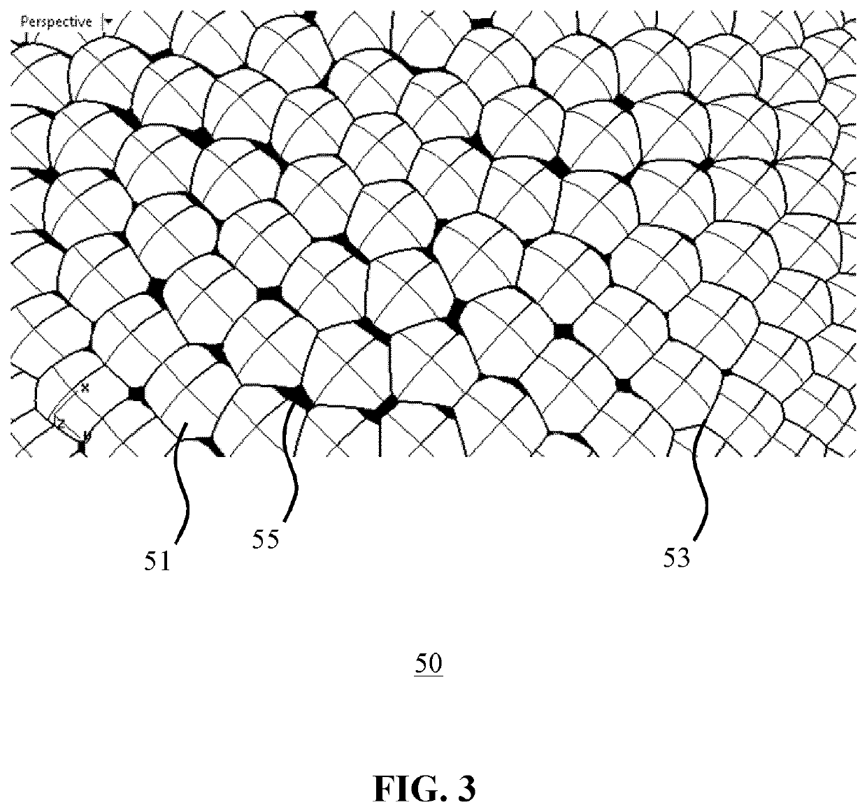 LED lighting device having opposed irregular lenslet arrays with planar facets