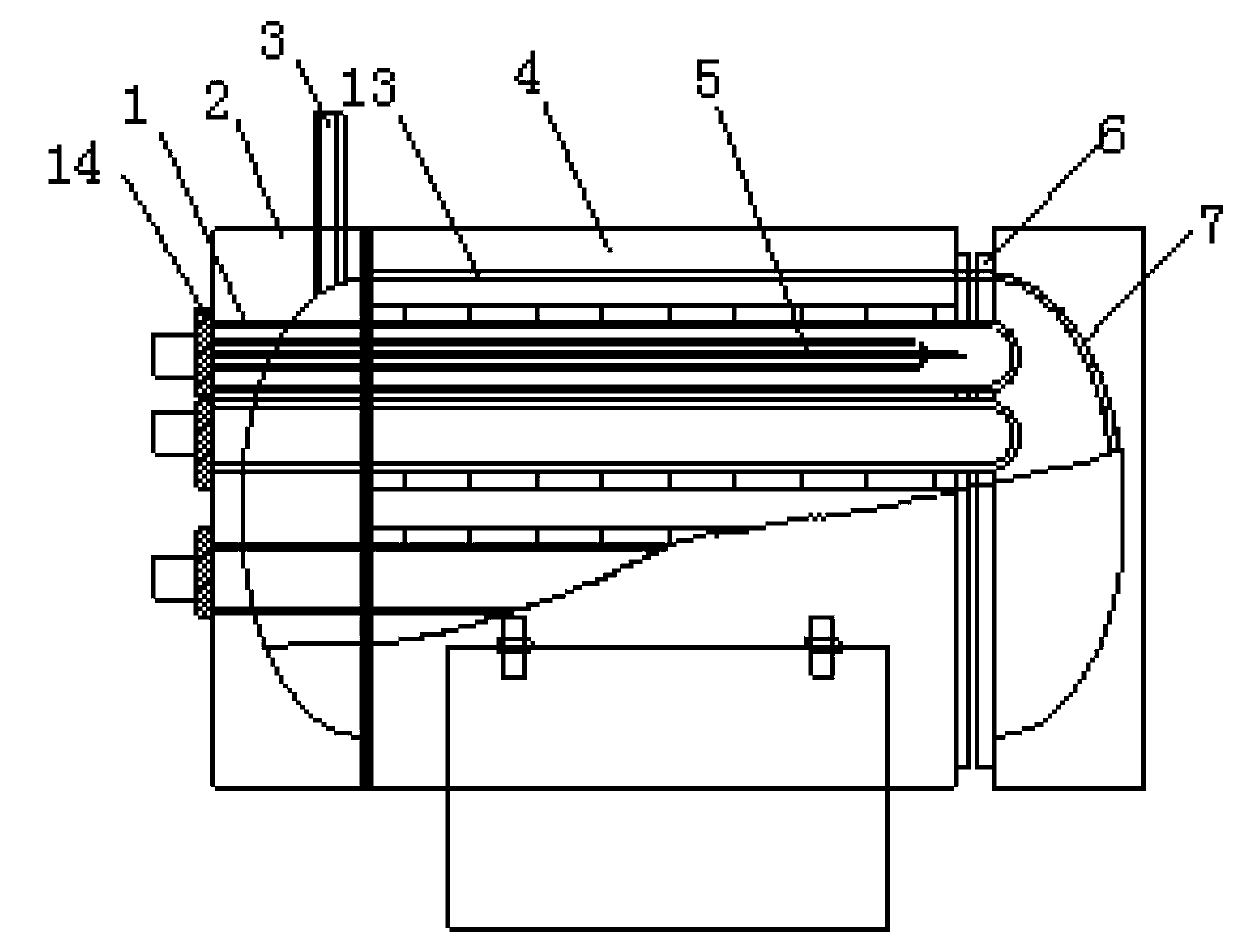 Vacuum imidizing furnace and imidizing method of polyamide acid fiber