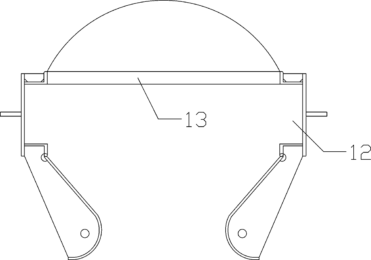 Floating type bollard guide groove assembling device and assembling method