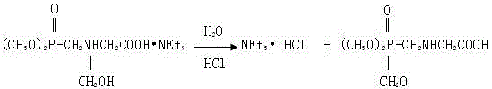 Continuous hydrolysis system for preparation of glyphosate by glycine method