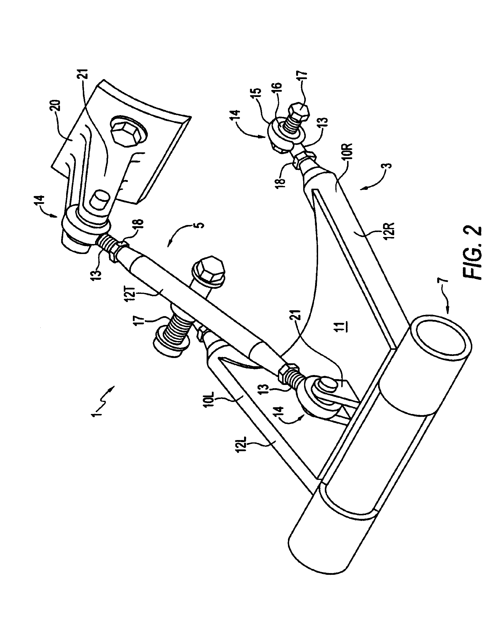 Three wheel motorcycle conversion assembly