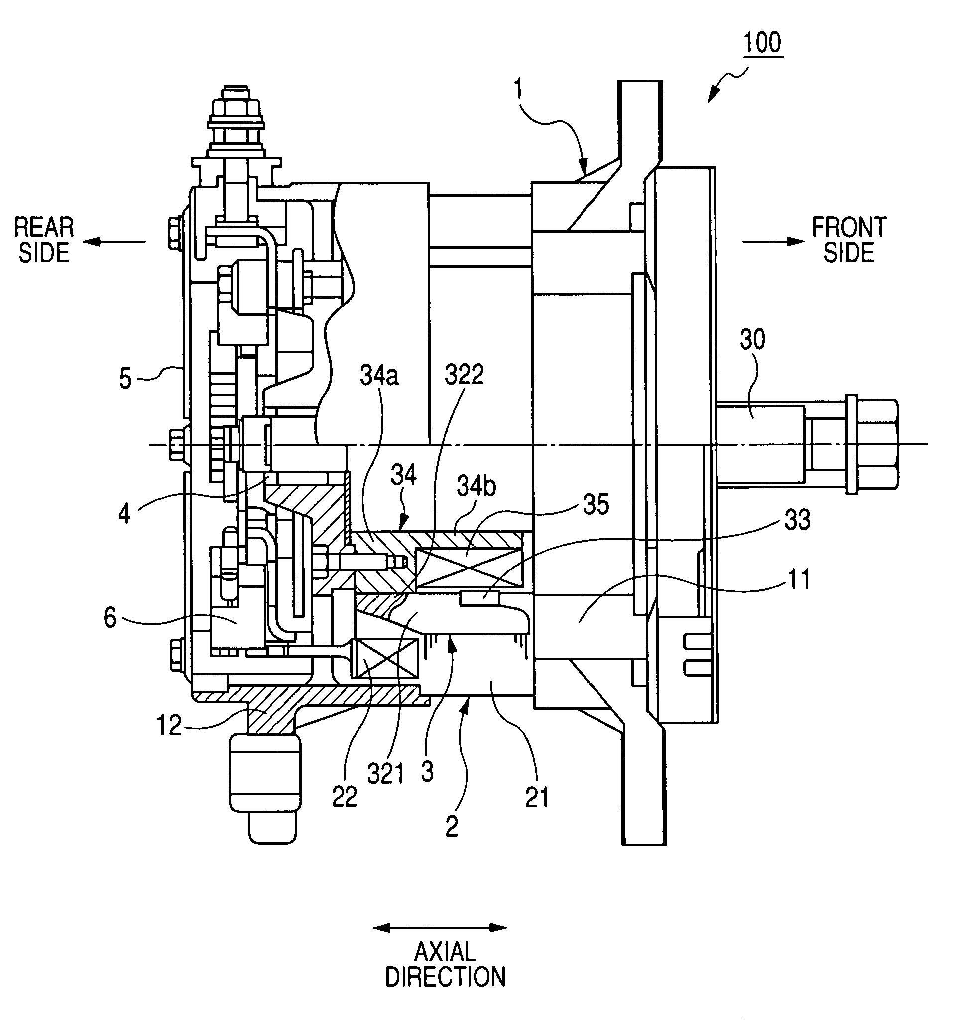 Alternator having Lundell type rotor