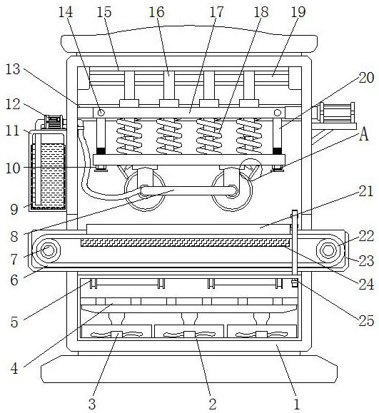 Wood-plastic floor hot press