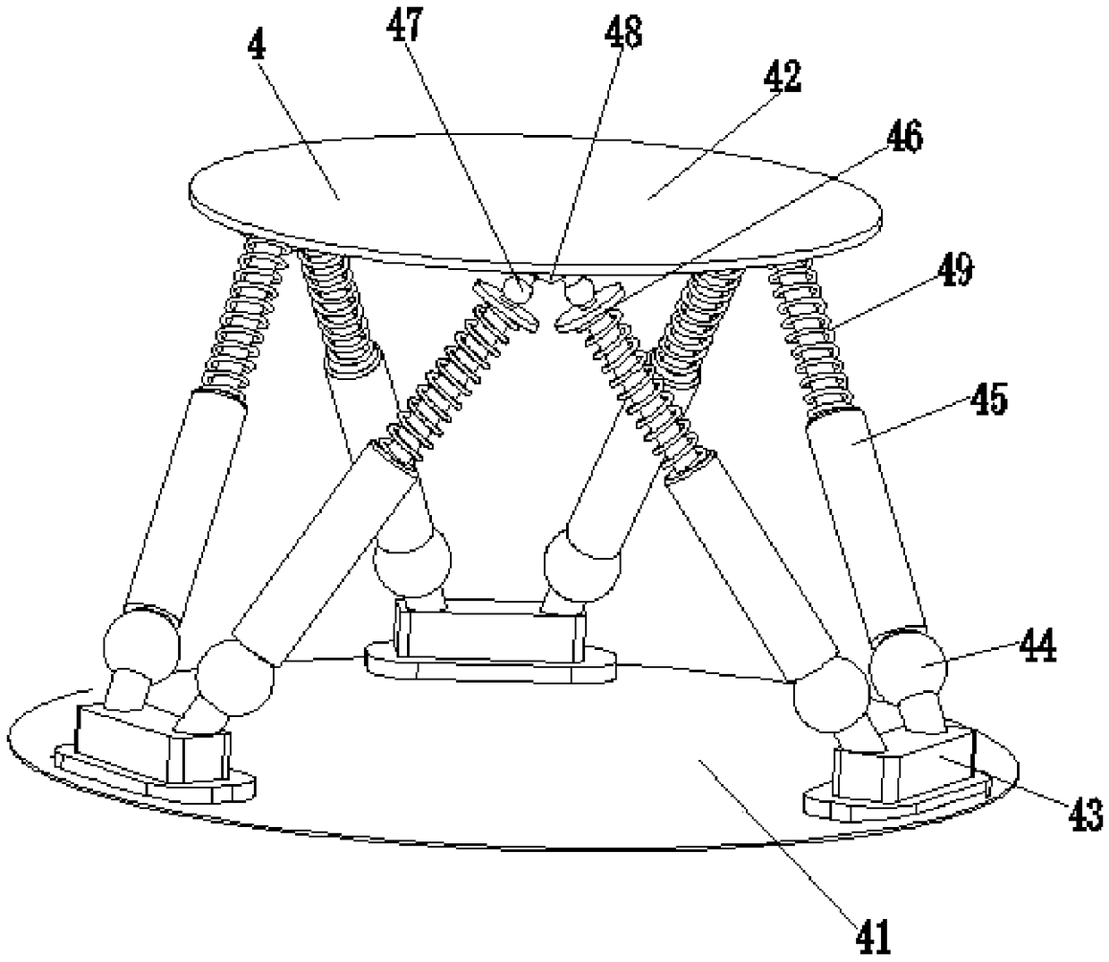 A power transmission line fire-fighting drone