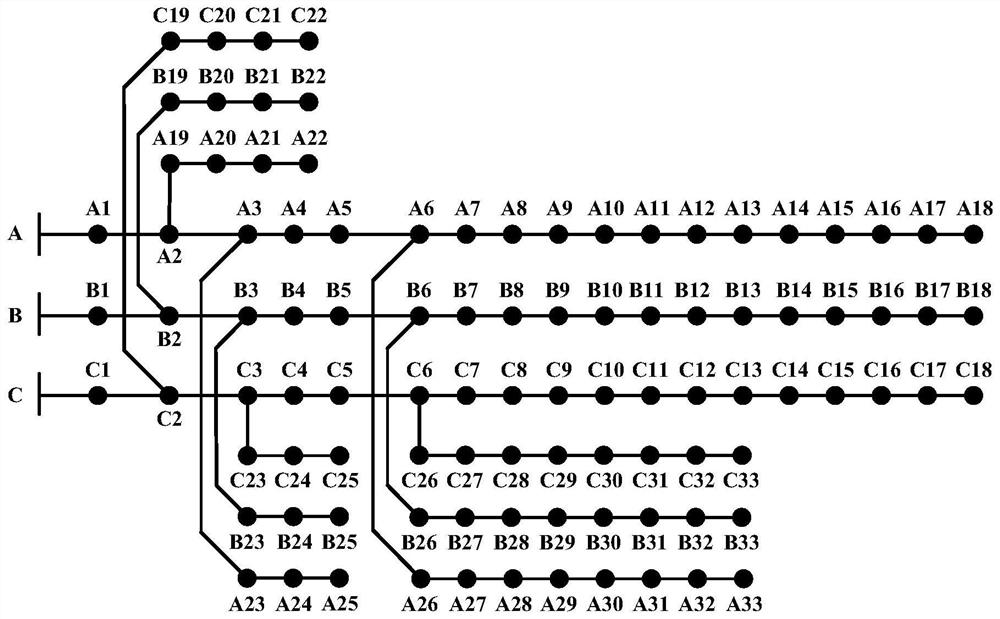 Three-phase power distribution network voltage regulation method based on variable-frequency air conditioner