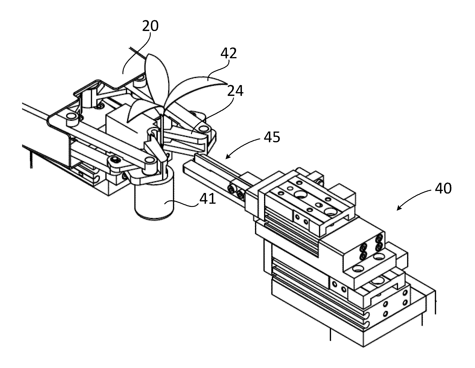 Graft element, system and method for joining plant stem sections using such graft element, and system and method for preparing such graft element