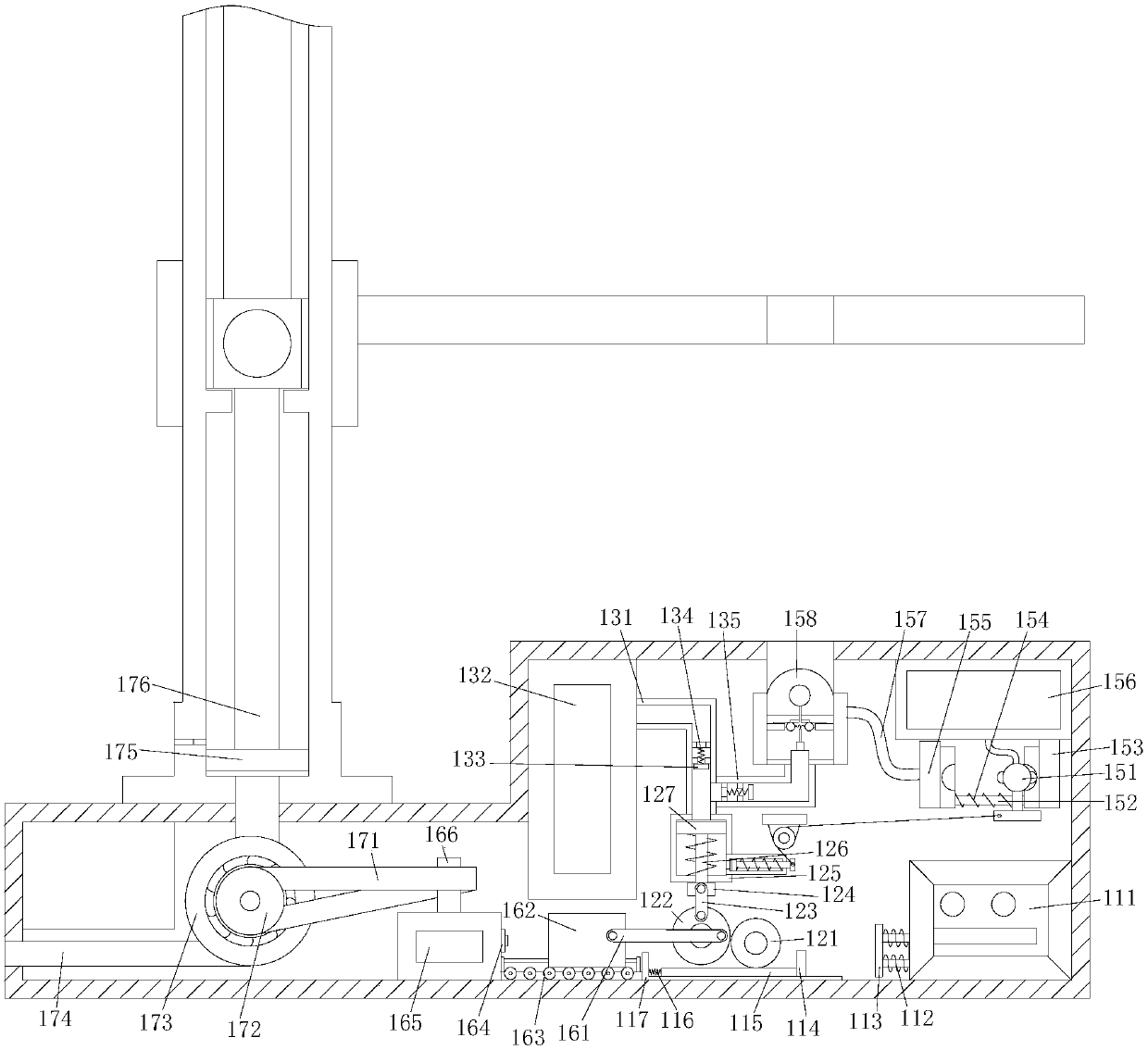 Intelligent automatic photoelectric sensing drilling machine