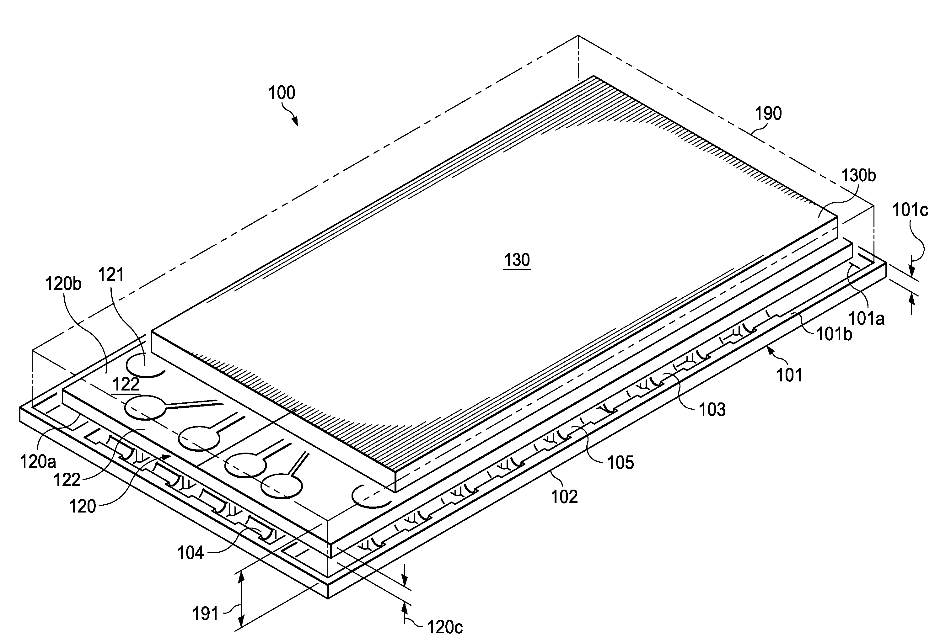 Converter having partially thinned leadframe with stacked chips and interposer, free of wires and clips