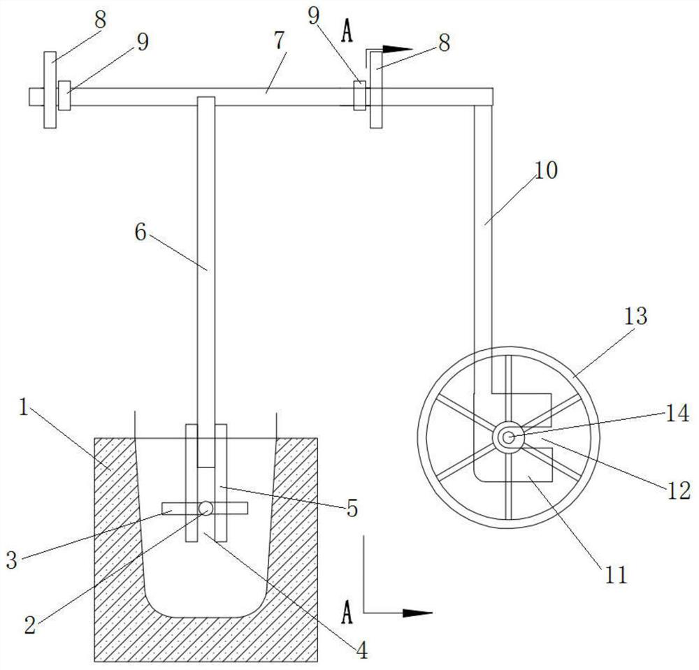 Device for storing molten aluminum and flowing hole plugging method