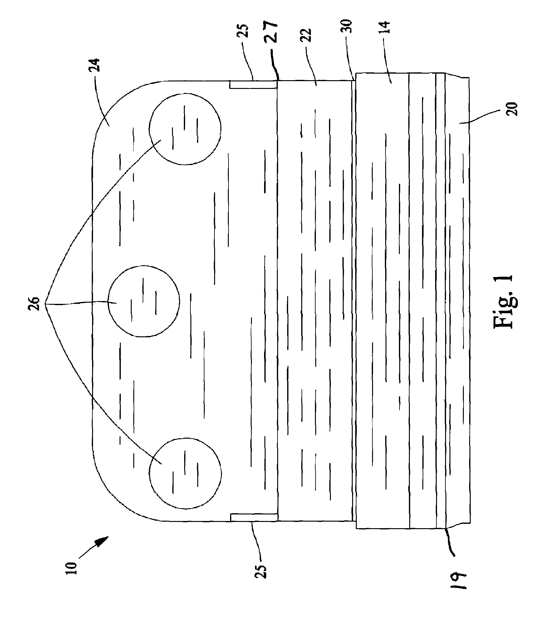 Latching hinge masking device