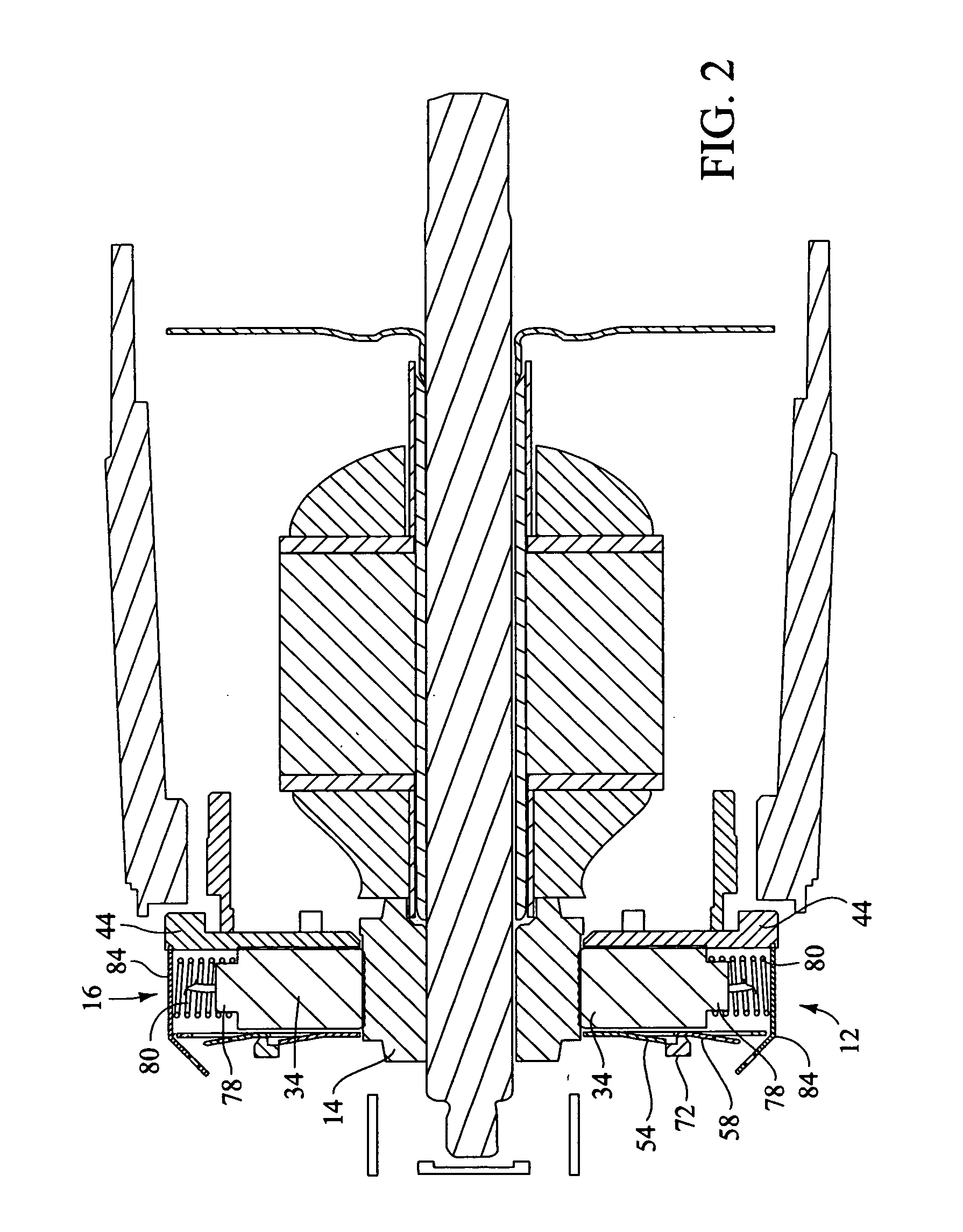 Integrated brush-holder retention system