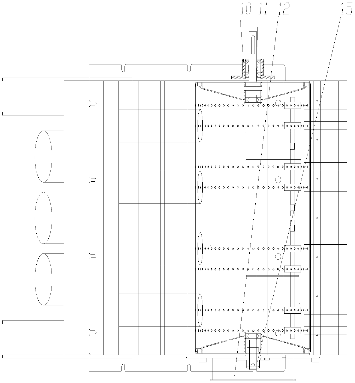 Multi-line integrated blowing-type metering device