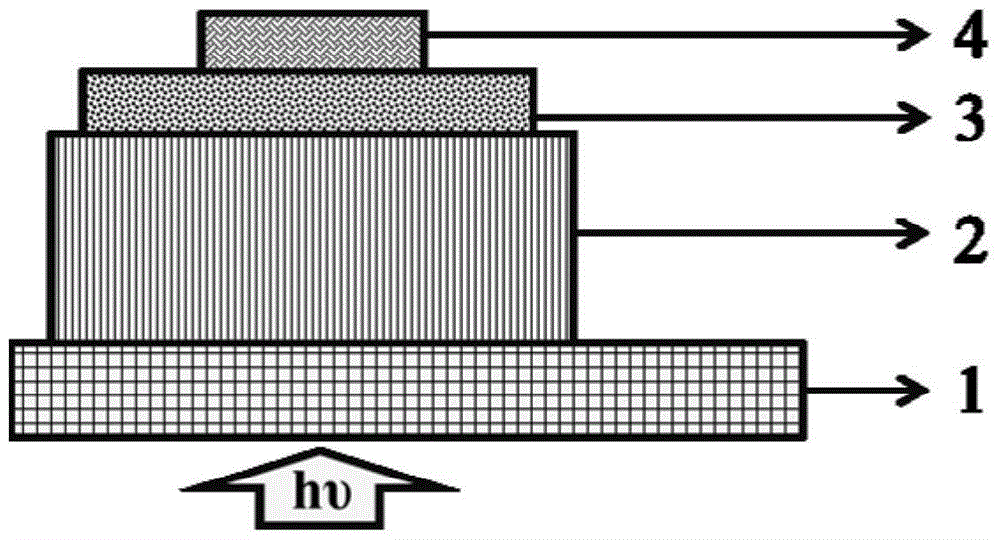 A tio with a built-in electric field  <sub>2</sub> Heterogeneous junction ultraviolet/deep ultraviolet detector device and its preparation