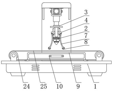 Anti-collision laser cutting device with follow-up protection structure