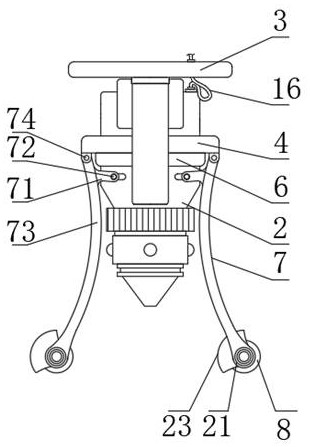 Anti-collision laser cutting device with follow-up protection structure