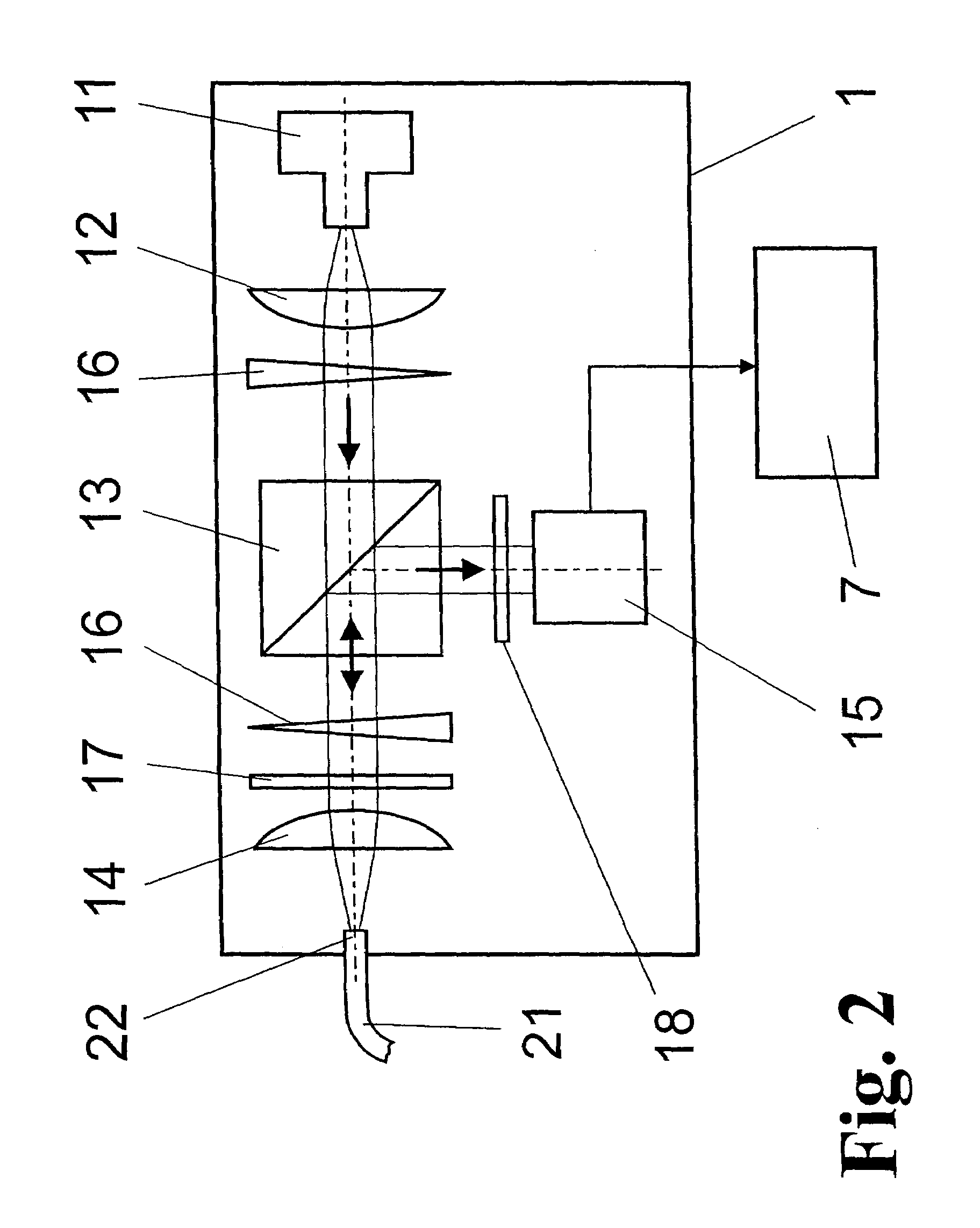 Arrangement for the optical detection of a moving target flow for a pulsed energy beam pumped radiation