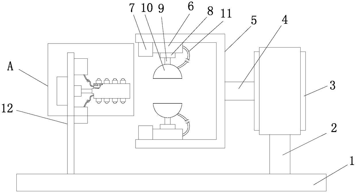 Inner hole spraying device of hardware product