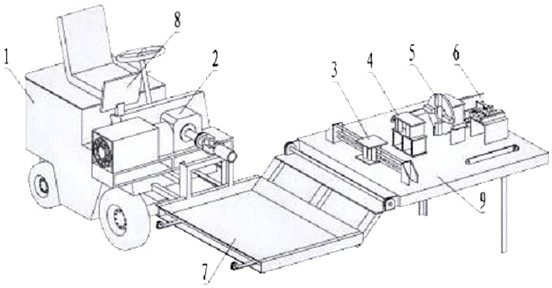 A ship cable cutting vehicle