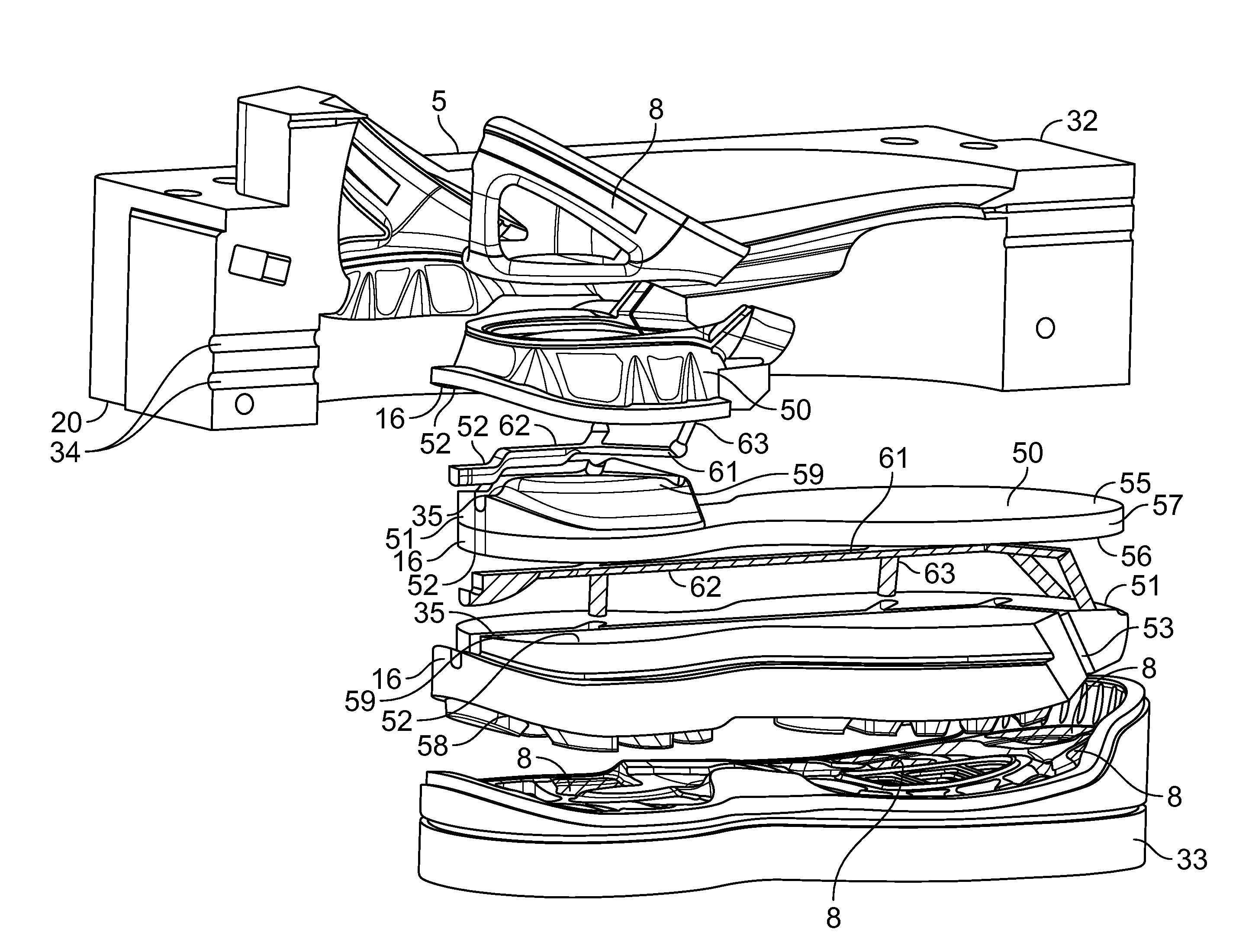 Shoe Part Forming by Injection Moulding and Insert Thereof