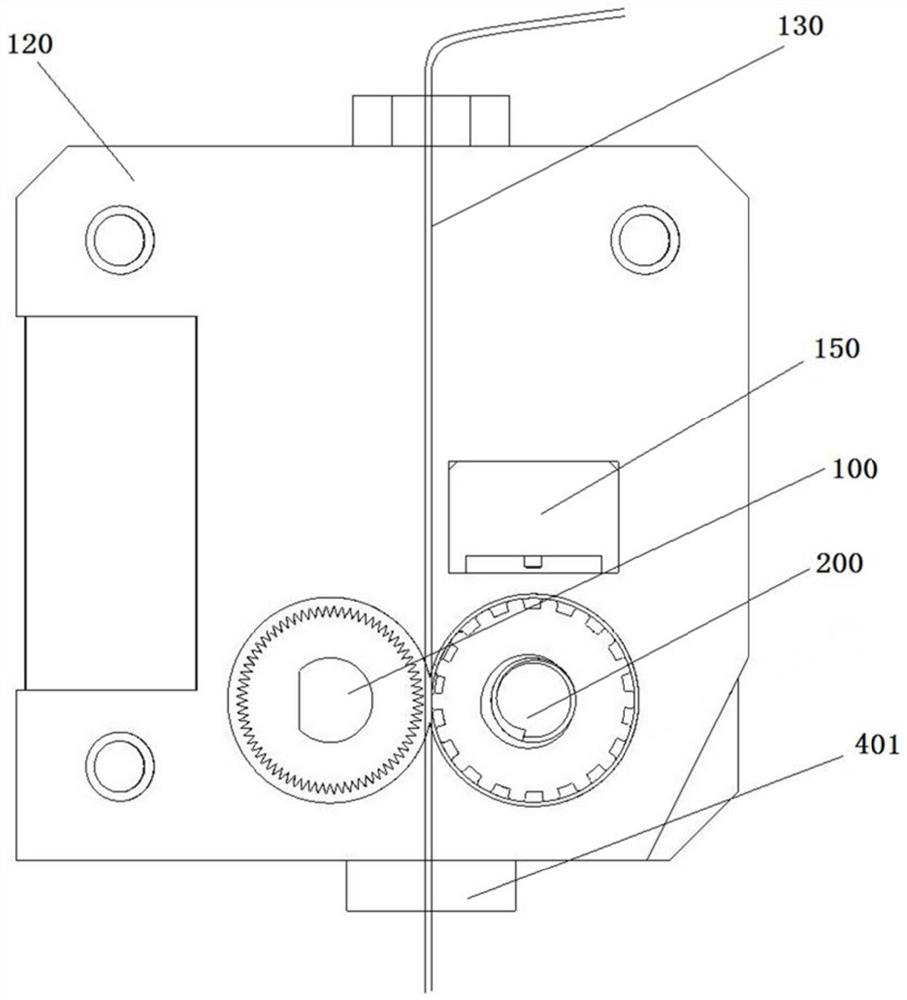 A 3D printing self-adaptive compression feeding mechanism and printing method